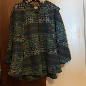 Hooded beautiful poncho